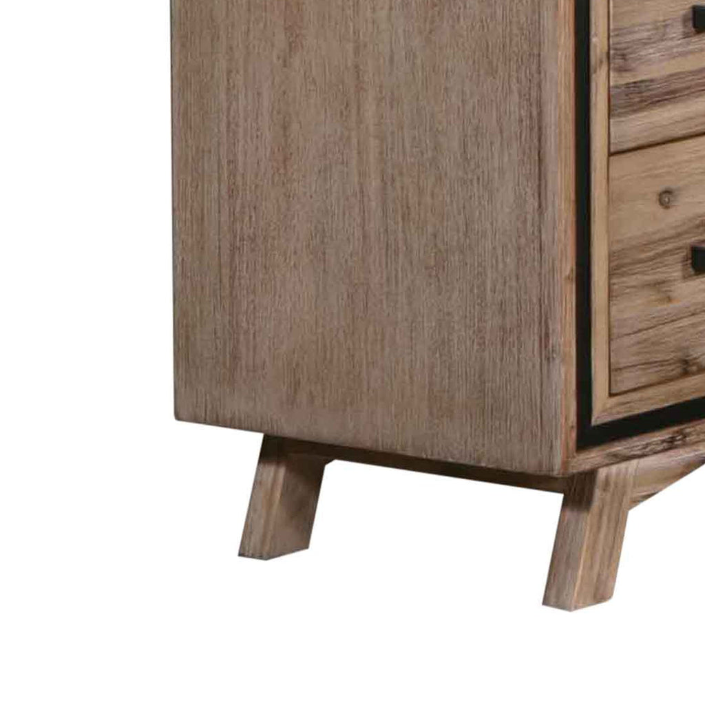 Seashore Solid Acacia 5-Drawer Tallboy