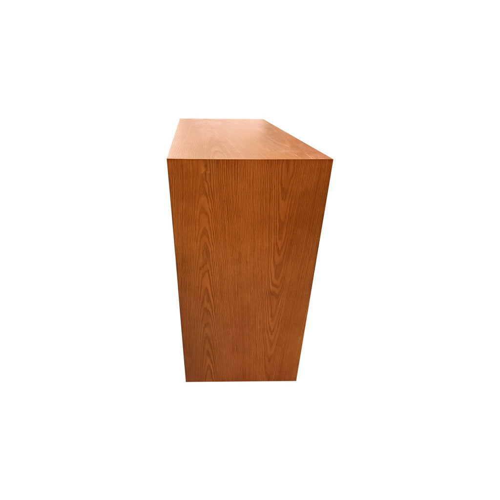 Tallboy MDF Brown Colour Waveform Design Three Drawers