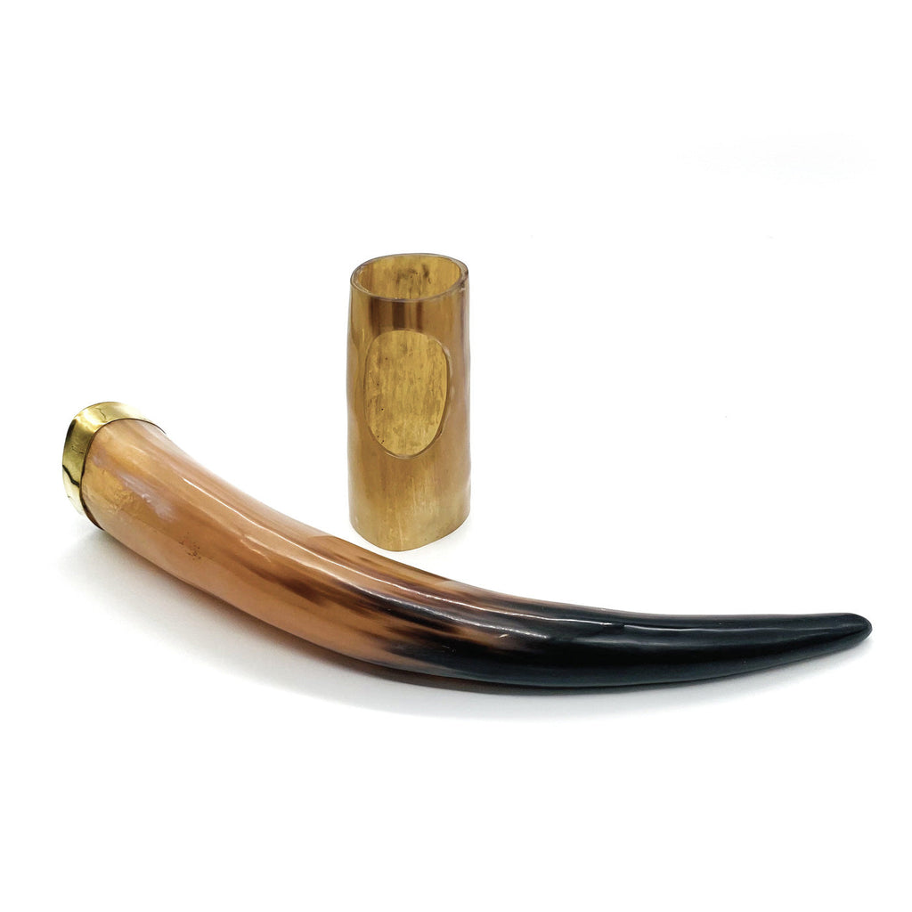 Decorative Viking Drinking Horn with Display Stand