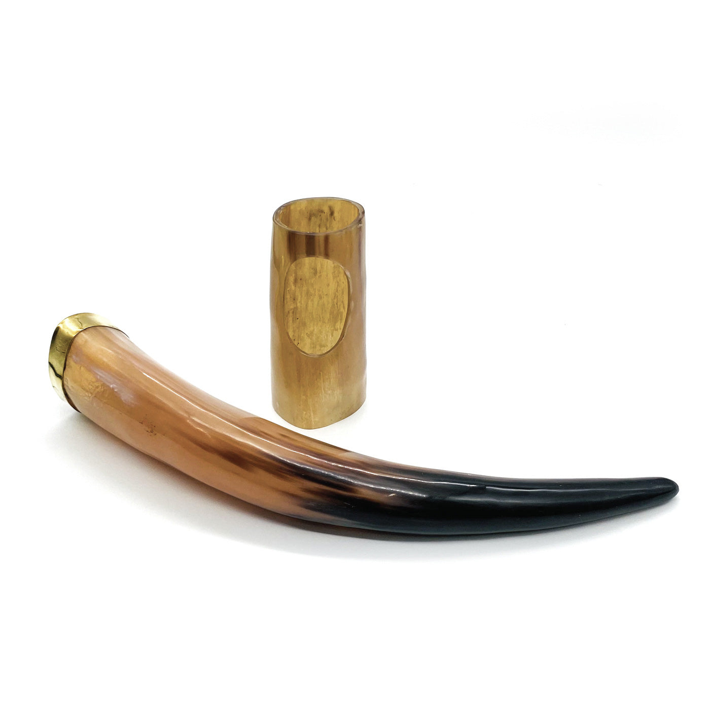 Decorative Viking Drinking Horn with Display Stand