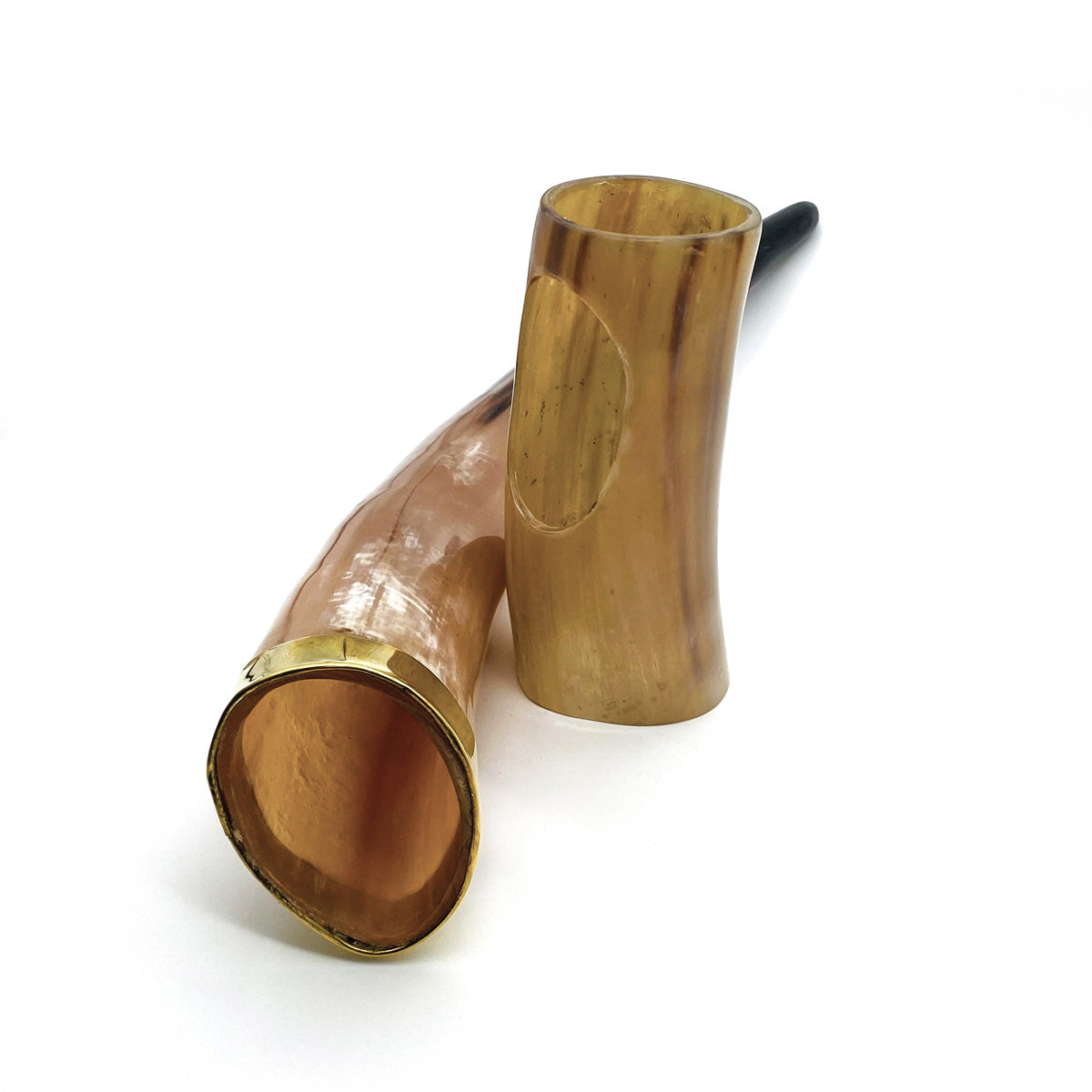 Decorative Viking Drinking Horn with Display Stand
