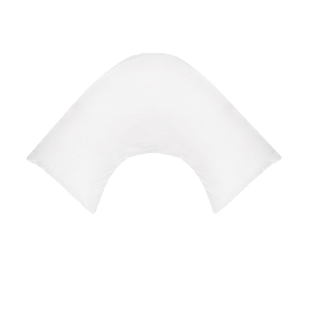 280TC Easy-Care V-Shaped Pillowcase – White