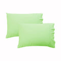 280TC Percale Standard Pillowcases, 2 Pack – Apple Green