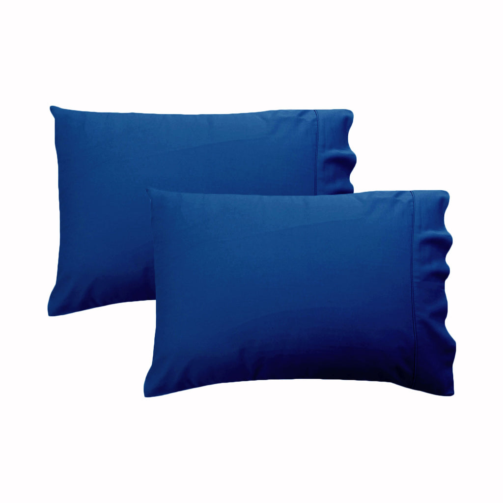 280TC Percale Standard Pillowcases, 2 Pack – Pacific Blue