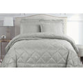 Hotel Living Eli Jacquard 3-Piece Comforter Set – Queen Silver