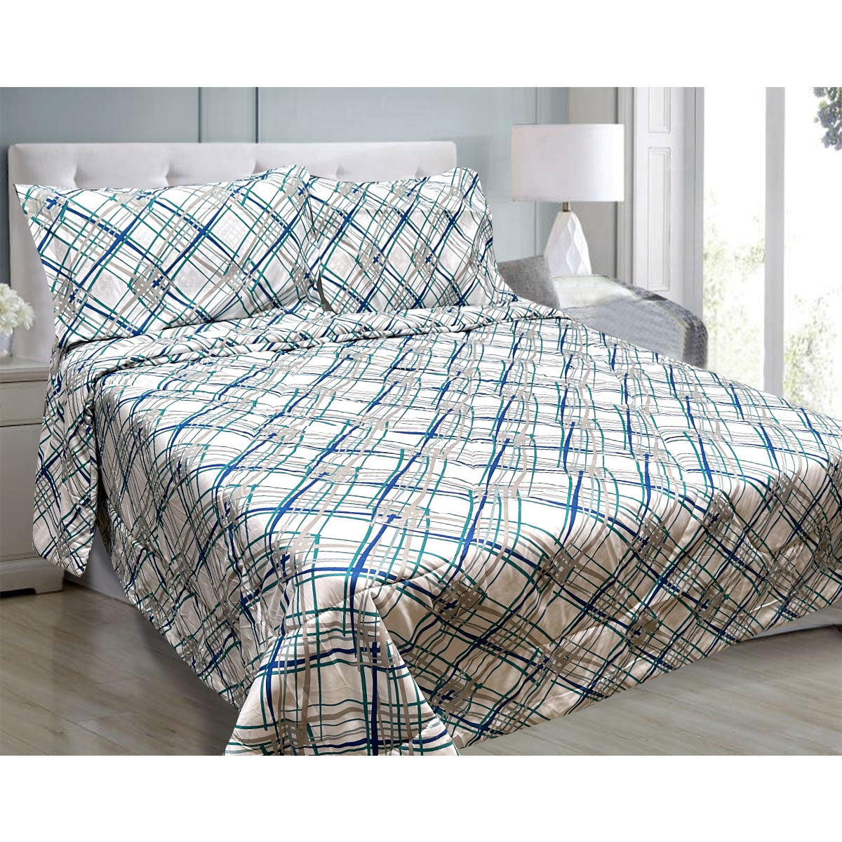 Hotel Living Oscar Lightweight Comforter Set – Crisscross