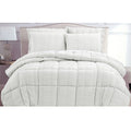 Hotel Living Seersucker Comforter Set – Queen, White