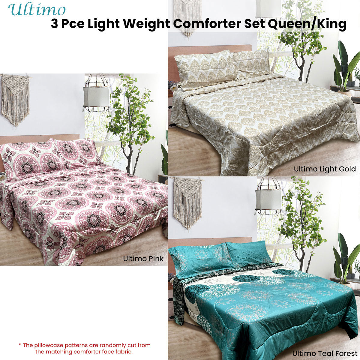 Hotel Living Ultimo Lightweight Comforter Set – Ultimo Light Gold