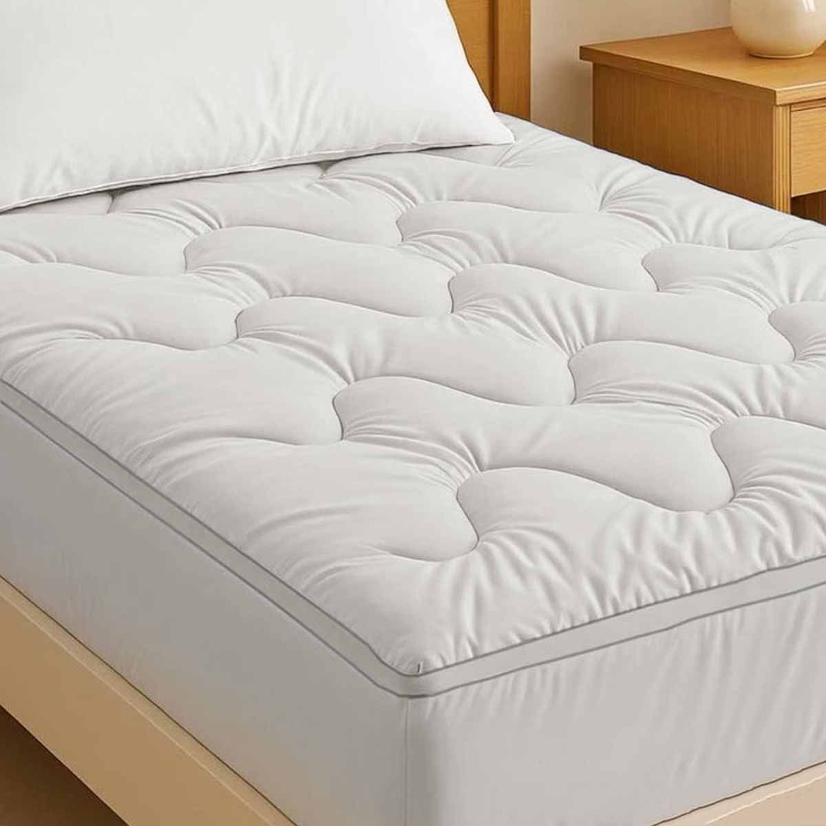 1000GSM Luxe 10cm Fully Fitted Mattress Topper – Double