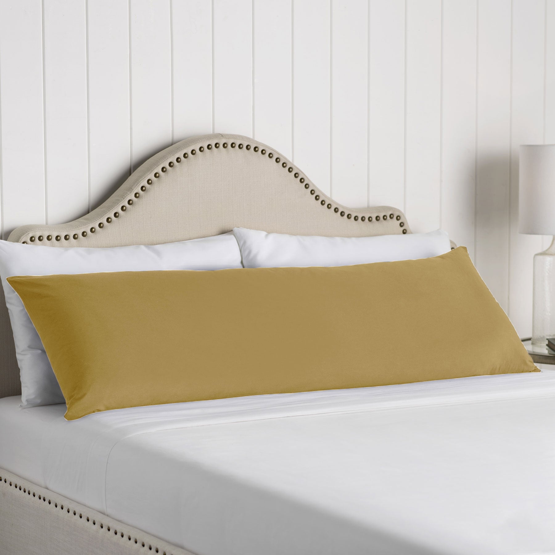 Artex Mia Cotton Body Pillowcase – Gold, 48 × 145 cm