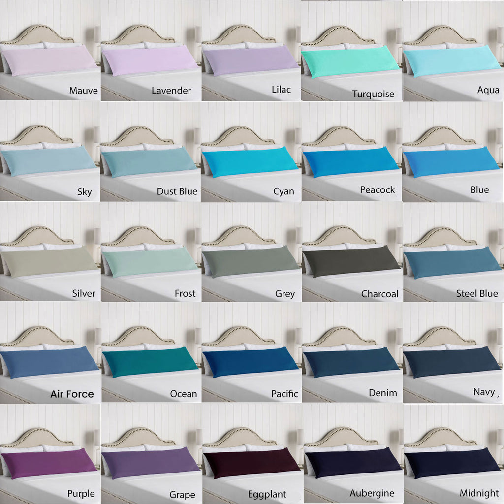 Artex Lawson Cotton Body Pillowcase – Ice Blue, 48 × 145 cm