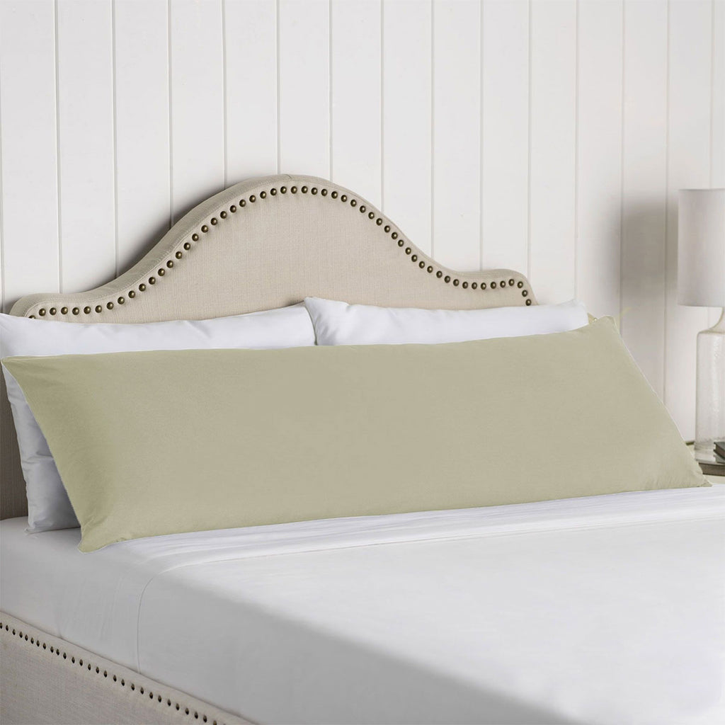Artex Nature Cotton Body Pillowcase – Stone, 48 × 145 cm