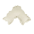 Artex Ruffled V-Shaped Poly-Cotton Pillowcase – Cream