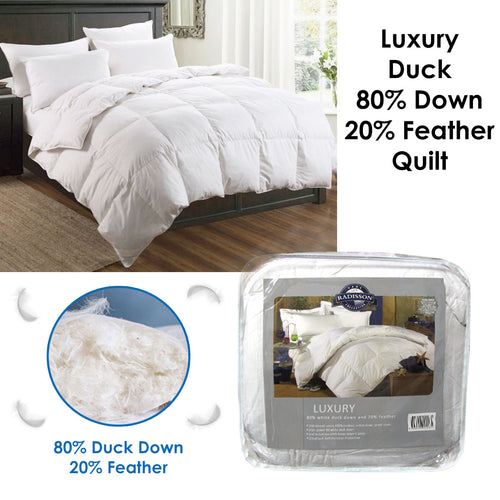 80% Duck Down and 20% Feather Quilt – Queen