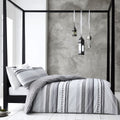 Gabrielle Tribal Quilt Cover Set – Grey, King