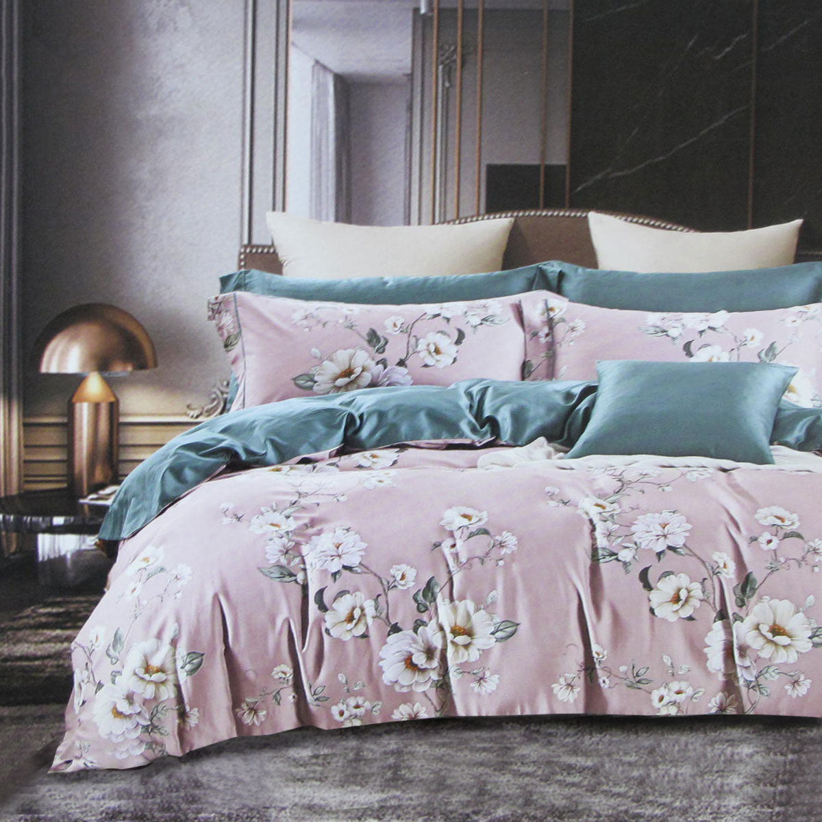 400TC Cotton Sateen Quilt Cover Set – Grace, King