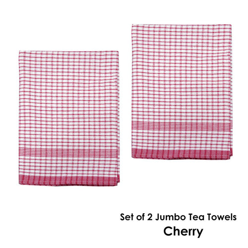 2-Pack Jumbo Cotton Tea Towels – Cherry