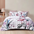 Bianca Carmela Floral Bedspread Set – White, Single