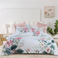 Bianca Coleraine Floral Bedspread Set – White, Queen
