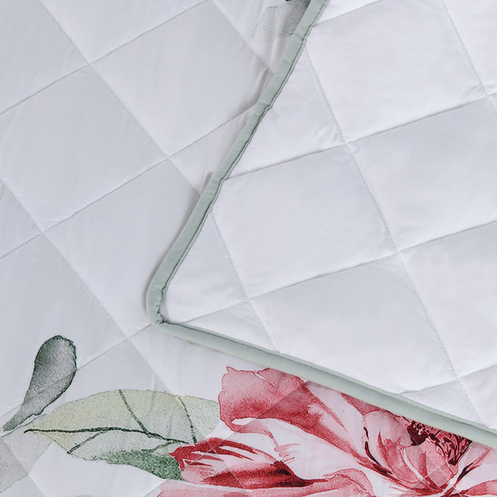 Bianca Coleraine Floral Bedspread Set – White, Queen