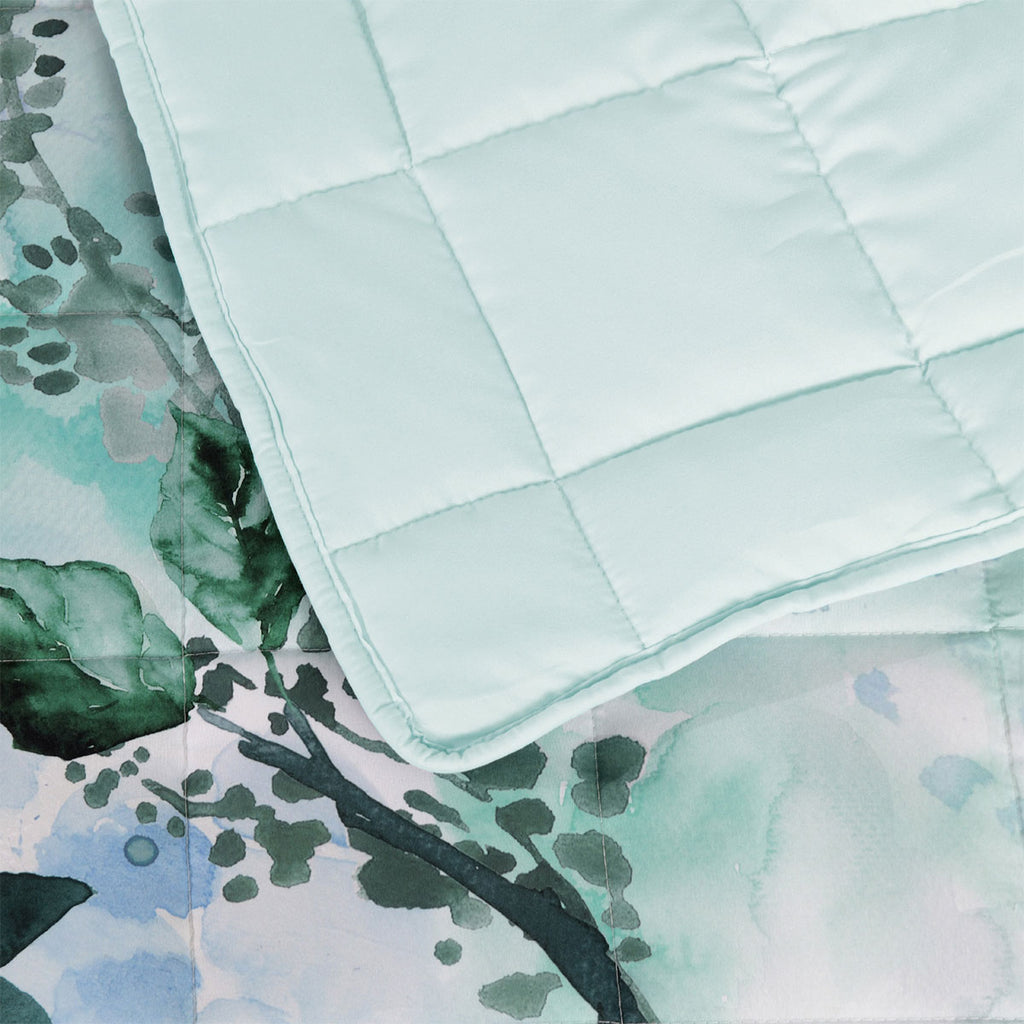 Bianca Woodbury Botanical Bedspread Set – White, King
