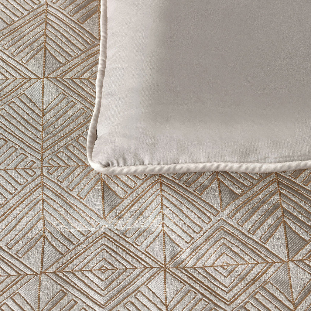 Bianca Bellagio 6-Piece Jacquard Comforter Set – Gold, Super King