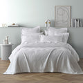 Bianca Cassiano Jacquard Coverlet Set – White, Single/Double