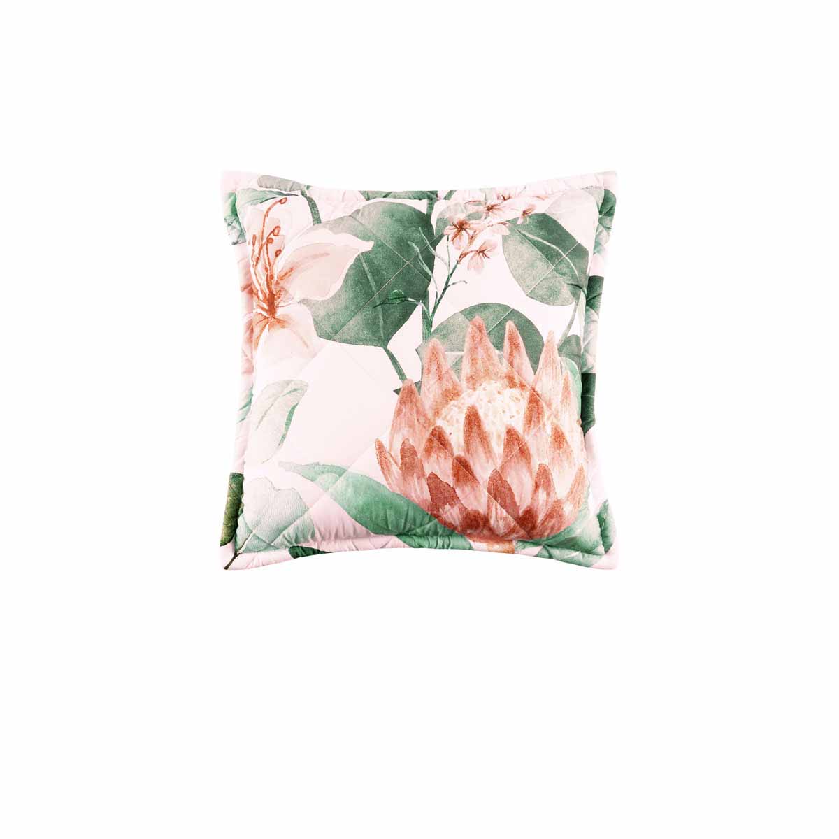 Bianca Sidney Floral Filled Cushion – Blush, 43 × 43 cm