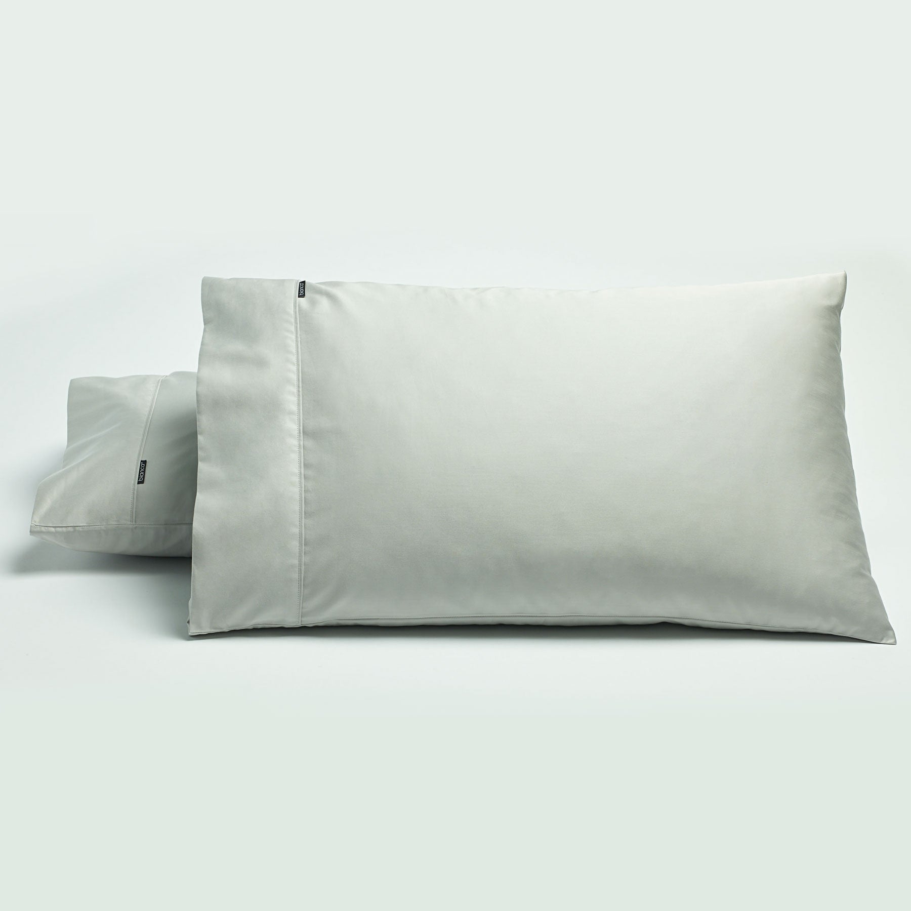Bianca 500 Thread Count Cotton Sateen Pillowcase Pair – Silver