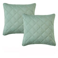 Bianca Barclay Quilted European Pillowcase Pair – Olive