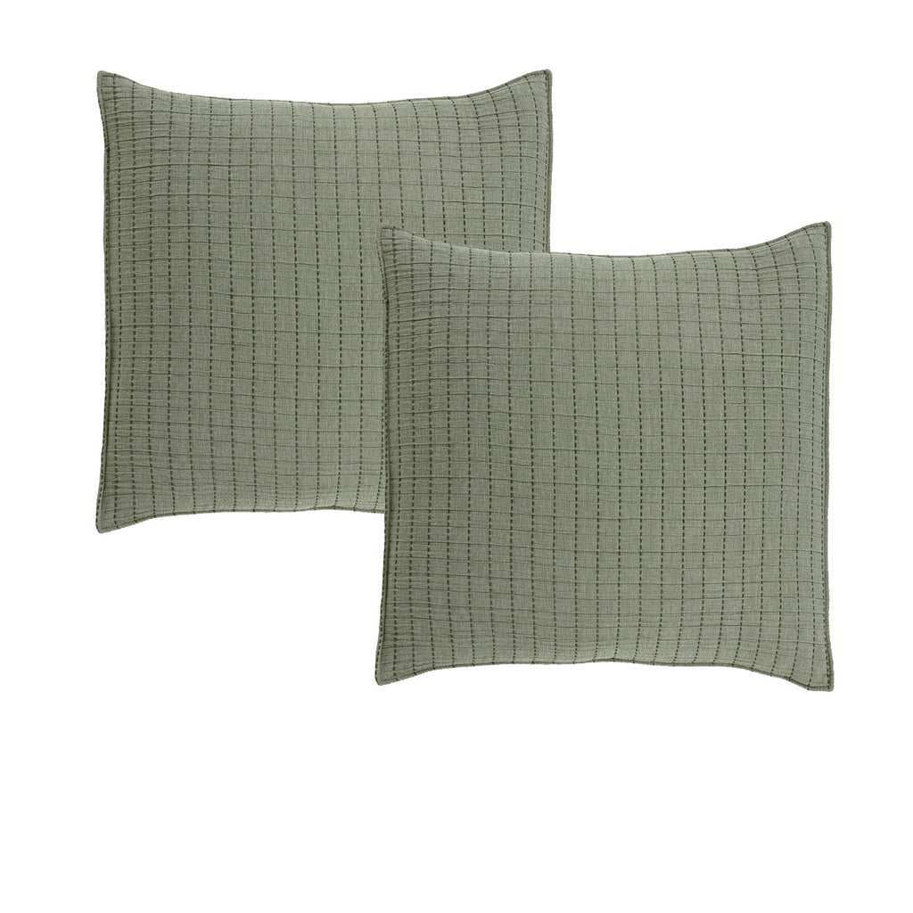 Bianca Bari European Pillowcase Pair – Green