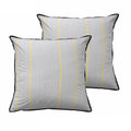 Bianca Baxter Geometric European Pillowcase Pair – Grey