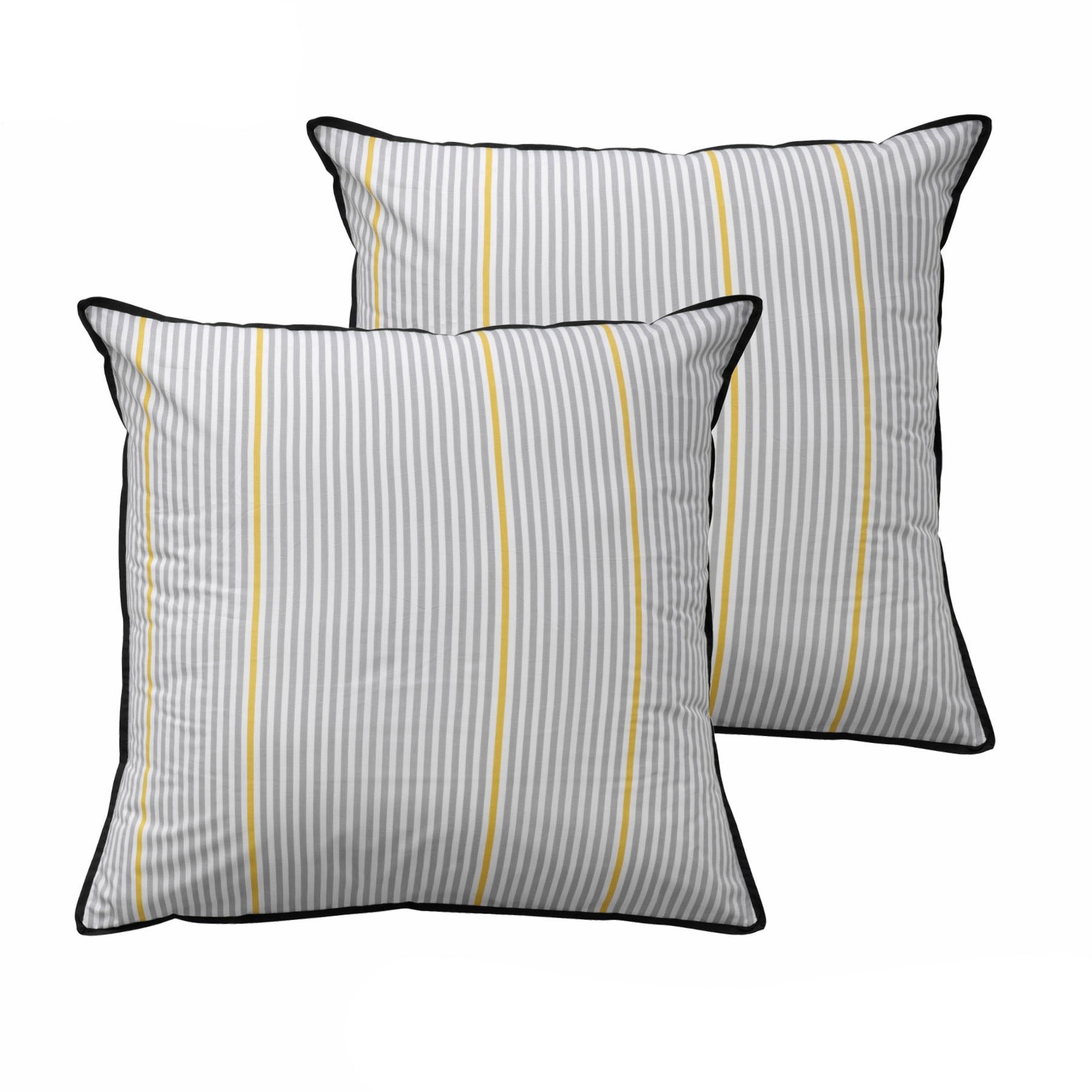 Bianca Baxter Geometric European Pillowcase Pair – Grey