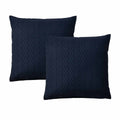 Bianca Pair of Burleigh Ink European Pillowcases 65 x 65cm