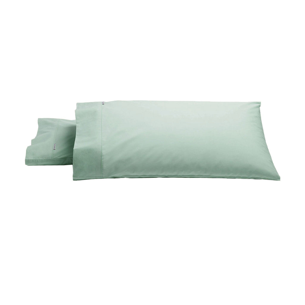 Bianca Heston 300 Thread Count Cotton Percale King Pillowcase Pair – Sage