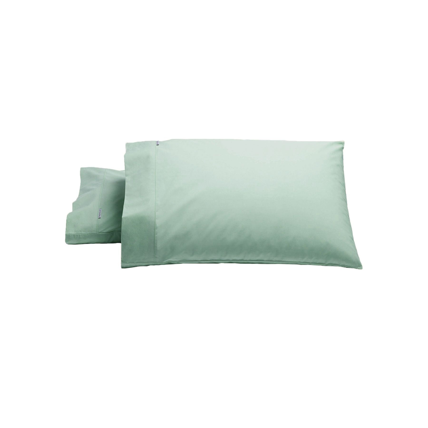 Bianca Heston 300 Thread Count Cotton Percale Pillowcase Pair – Sage