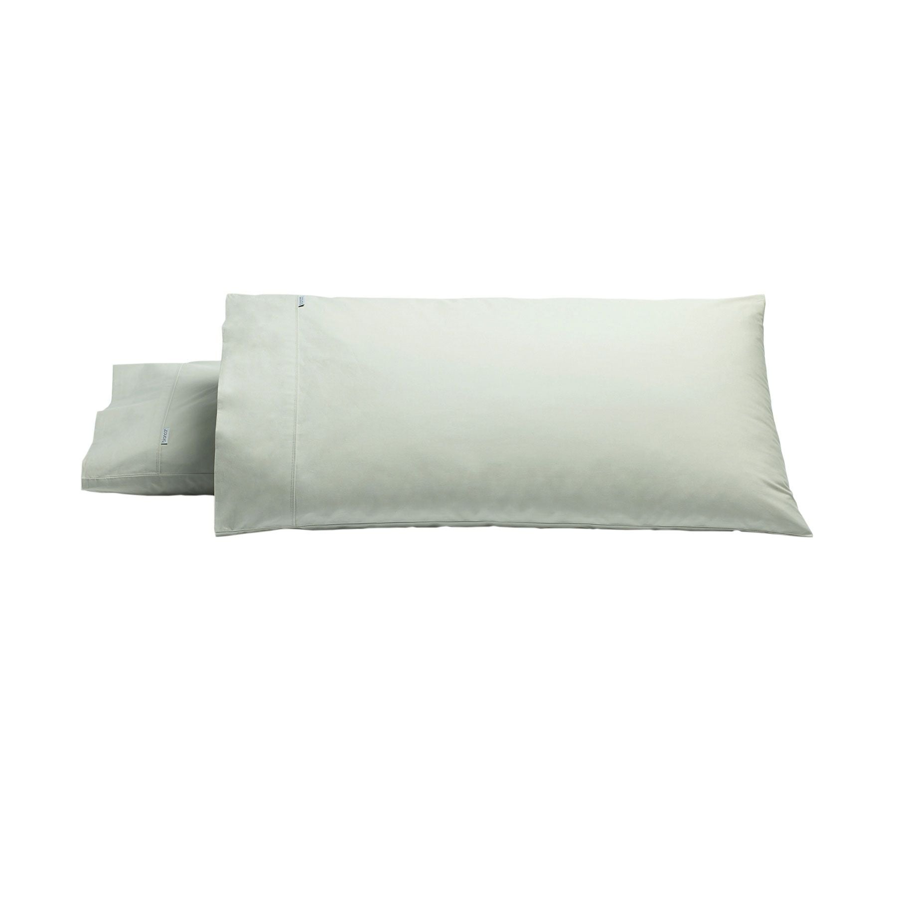 Bianca Heston 300 Thread Count Cotton Percale King Pillowcase Pair – Silver
