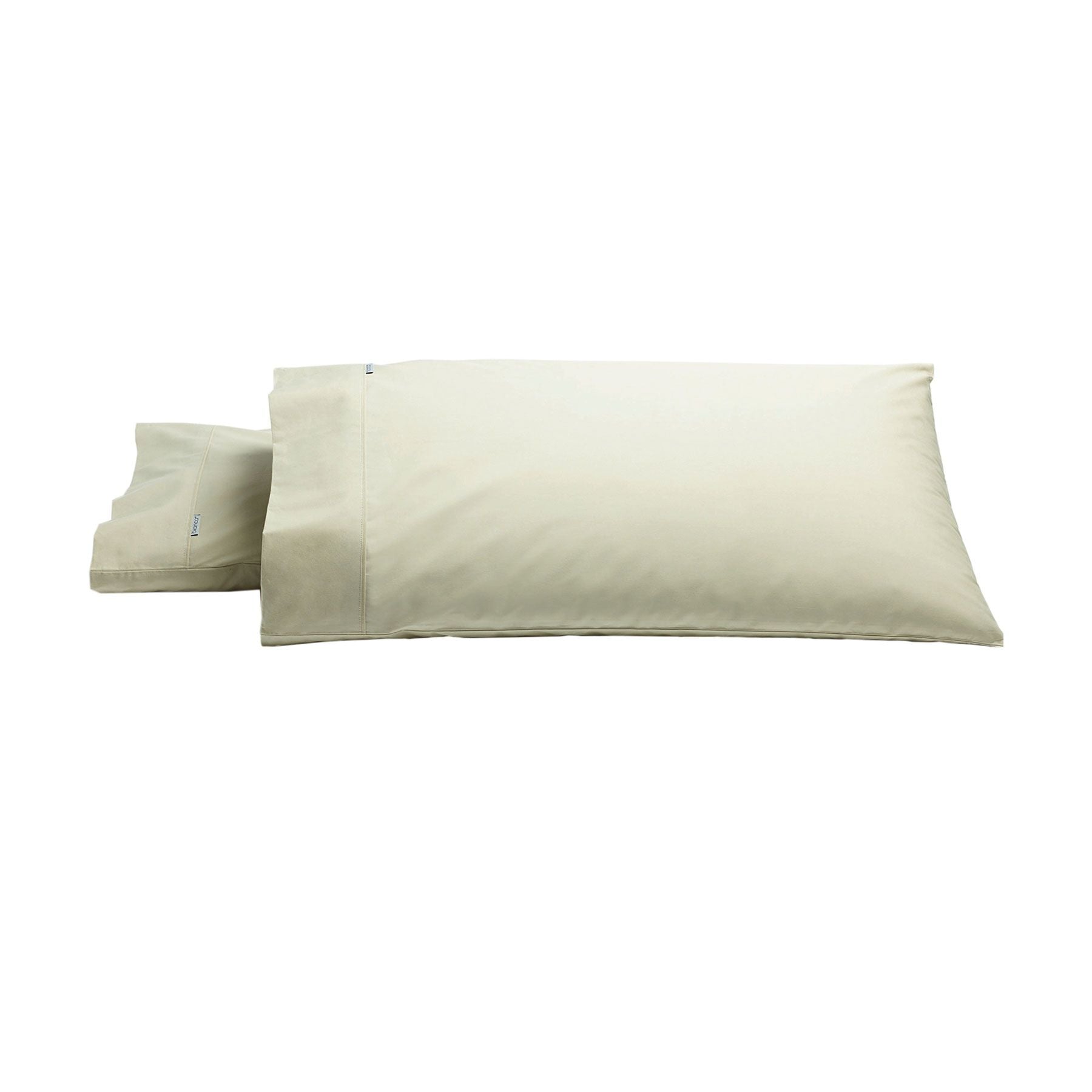 Bianca Heston 300 Thread Count Cotton Percale King Pillowcase Pair – Stone