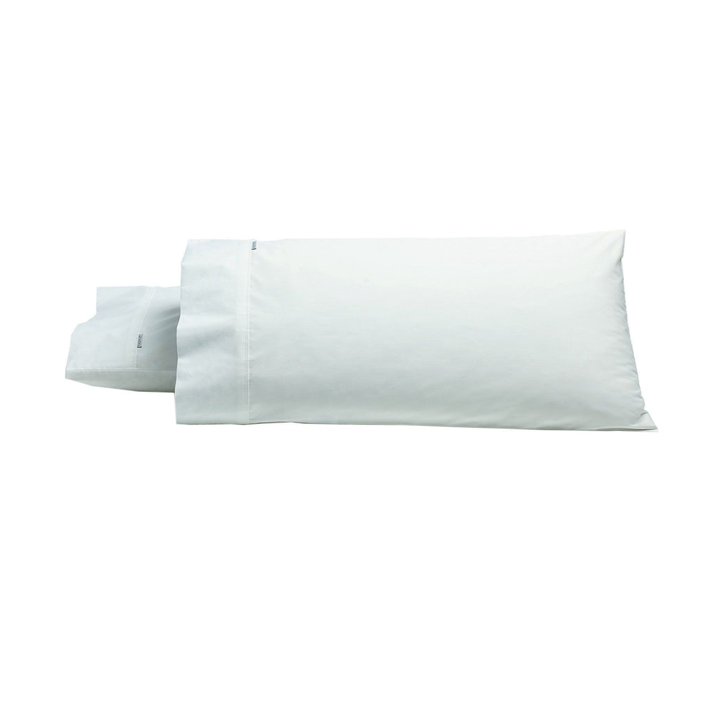 Bianca Heston 300 Thread Count Cotton Percale King Pillowcase Pair – White