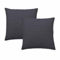 Bianca Kahlani Waffle European Pillowcase Pair – Charcoal