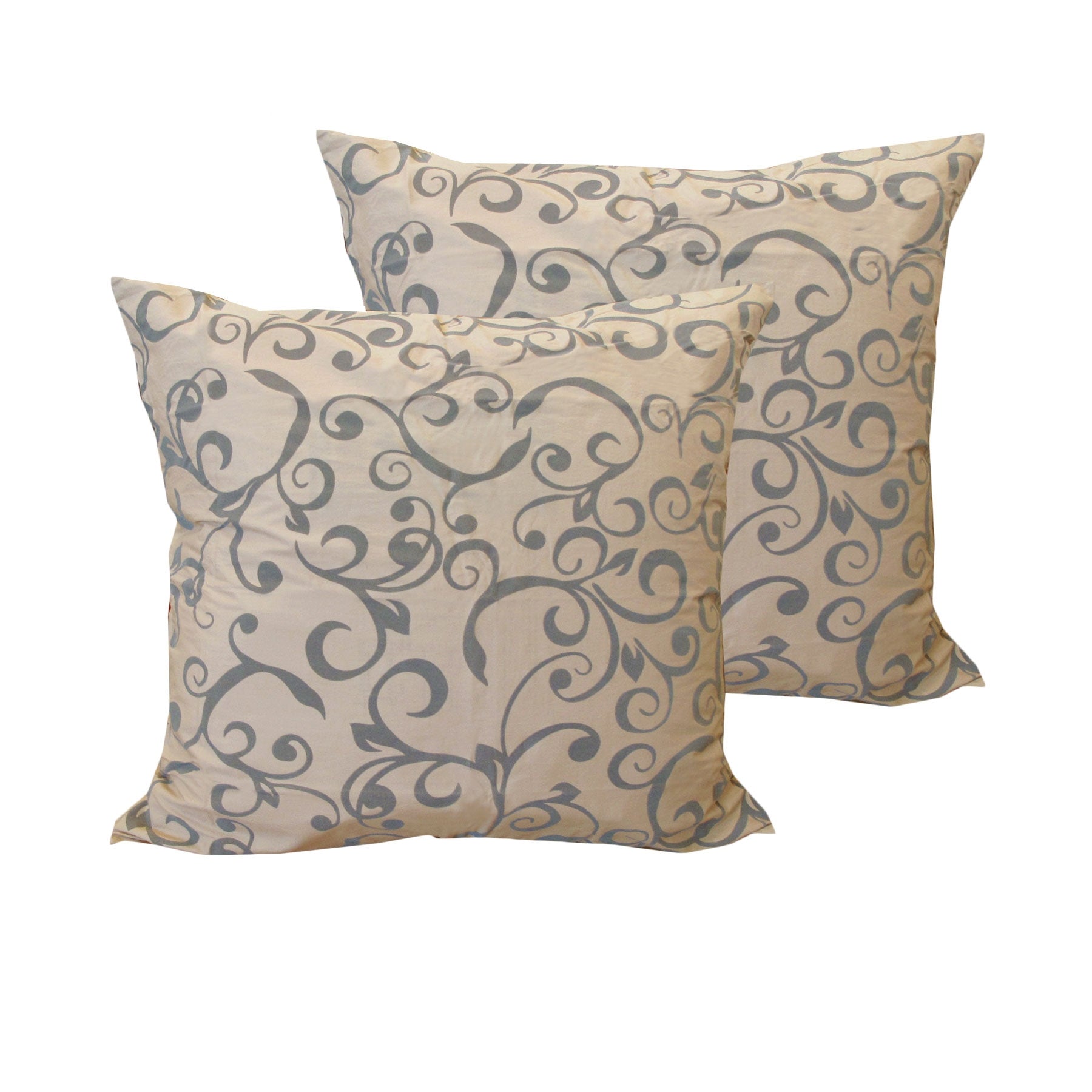 Bianca Keilyn Floral European Pillowcase Pair – Gold