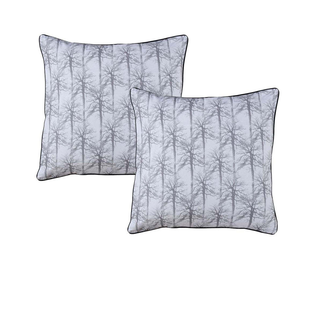 Bianca Myrtleford Pastoral European Pillowcase Pair – Grey