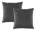 Bianca Vivid Velvet European Pillowcase Pair – Coal