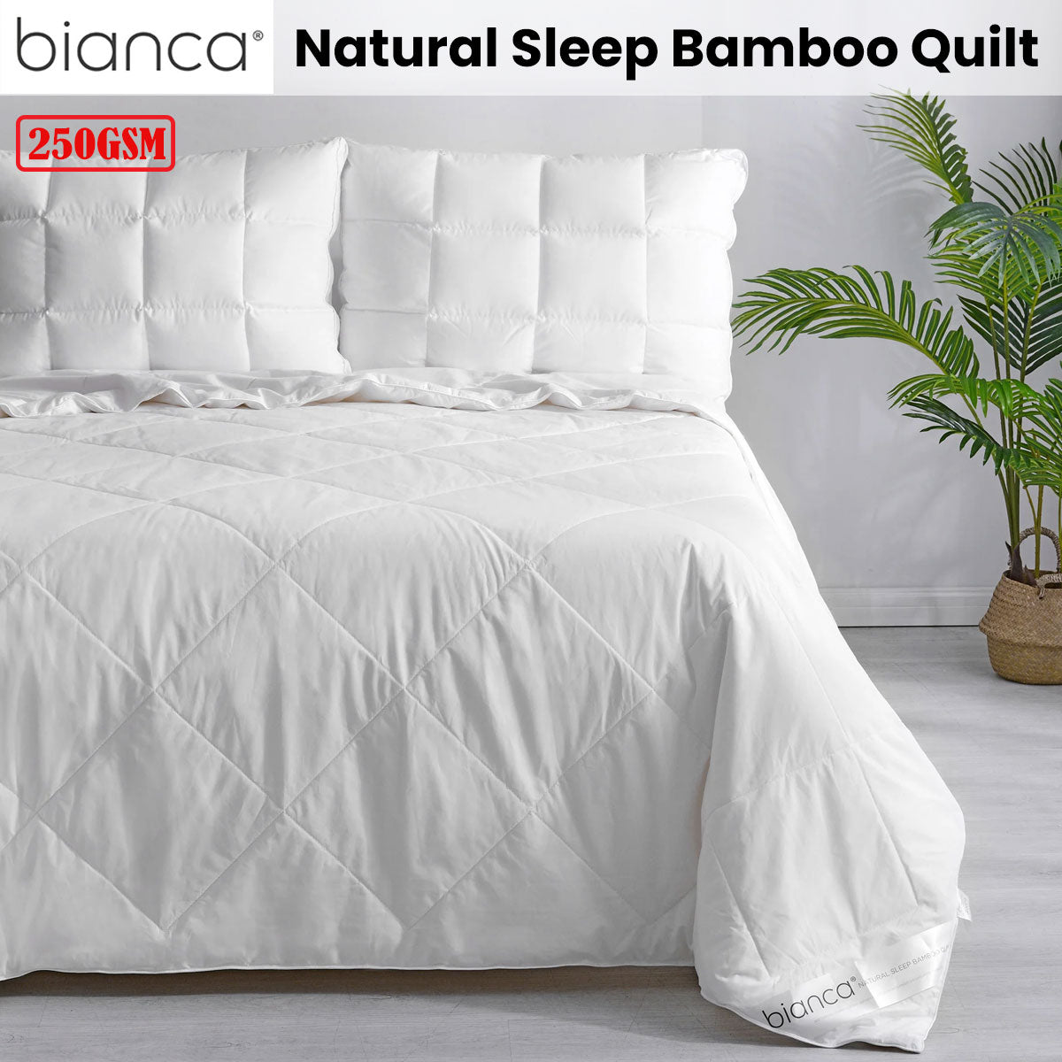 Bianca Natural Sleep 250 GSM Bamboo-Fill Quilt – King