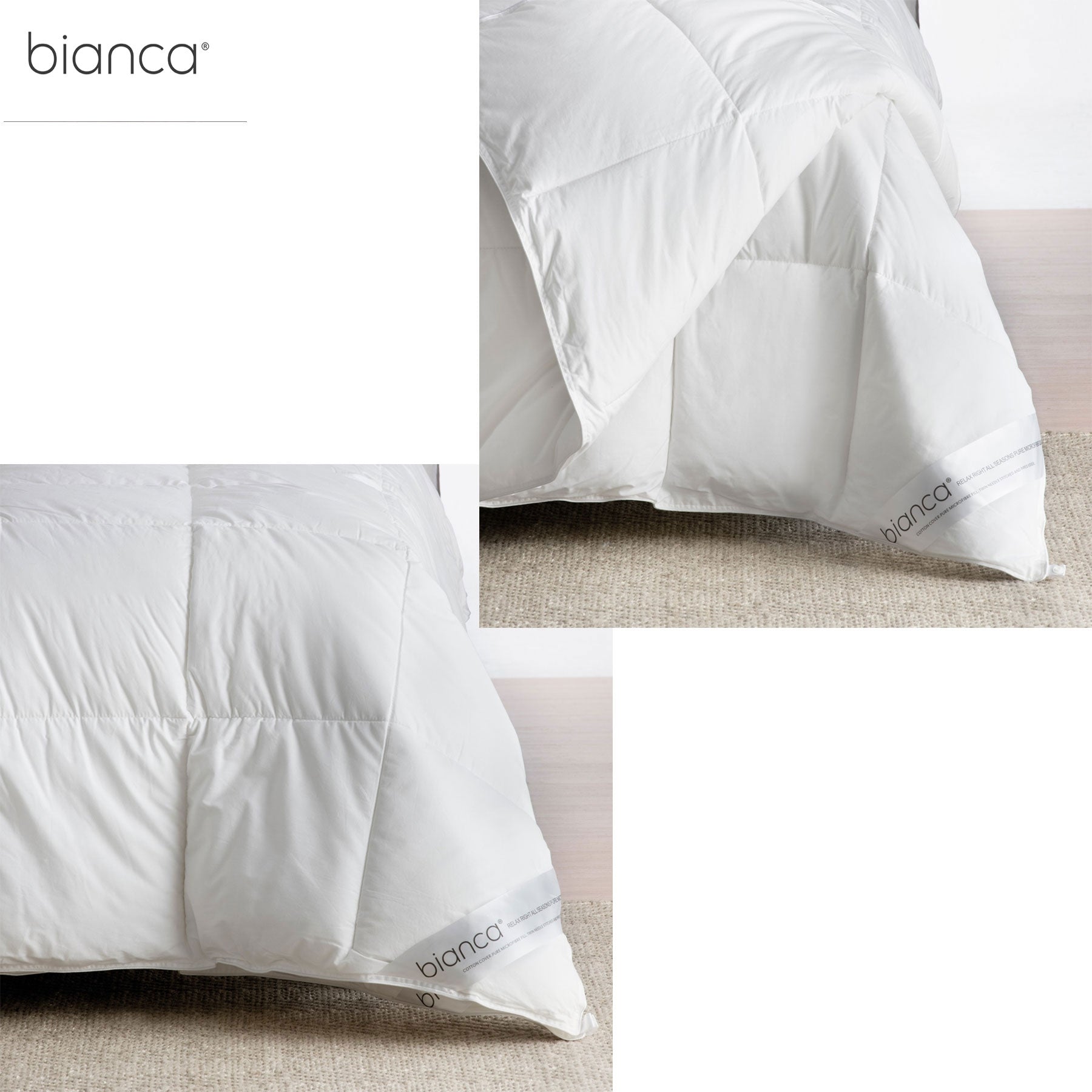 Bianca Relax Right Two-Piece Microfibre All-Seasons Quilt – King