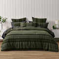 Bianca Avery Queen Quilt Cover Set – Forest green