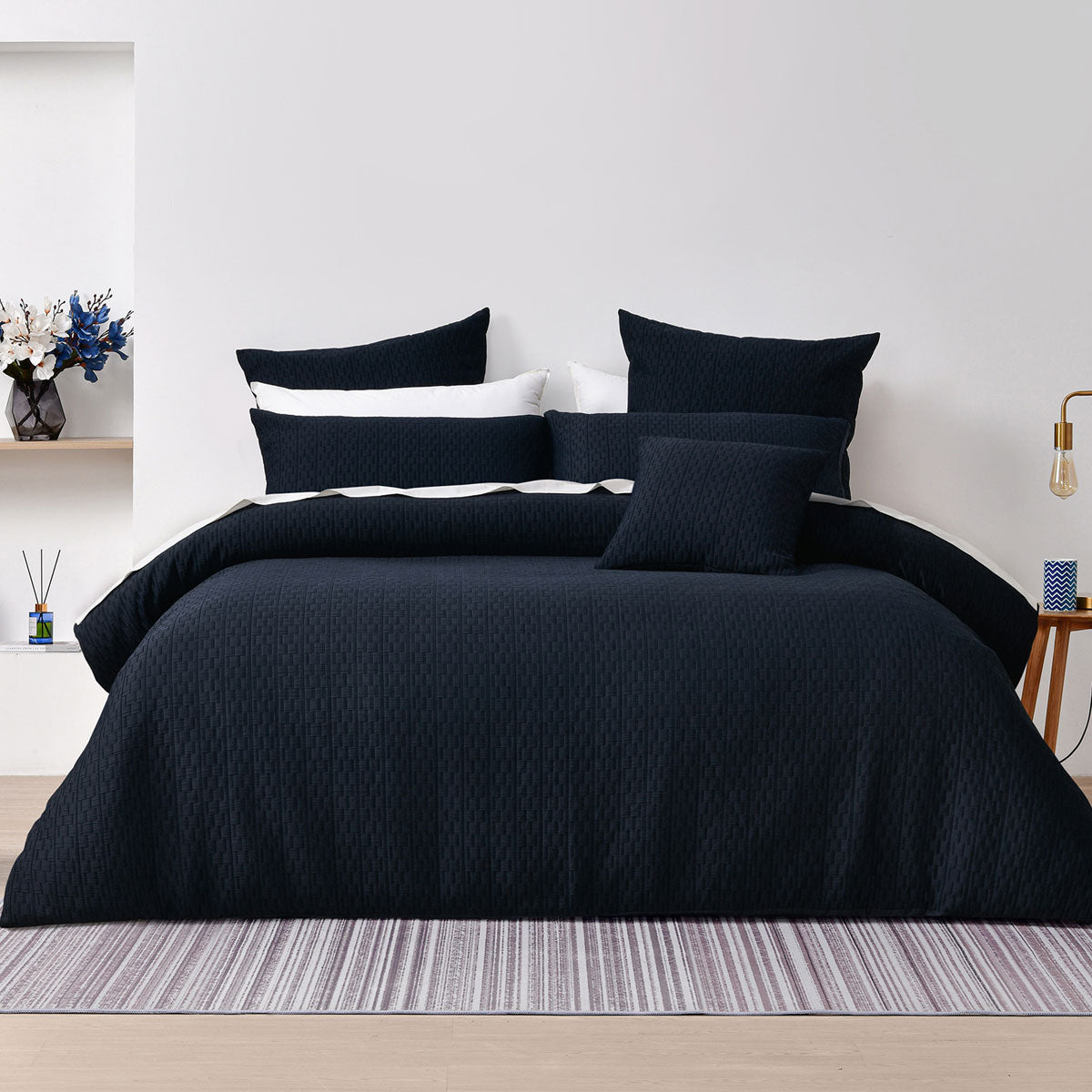 Bianca Burleigh King Quilt Cover Set – Ink