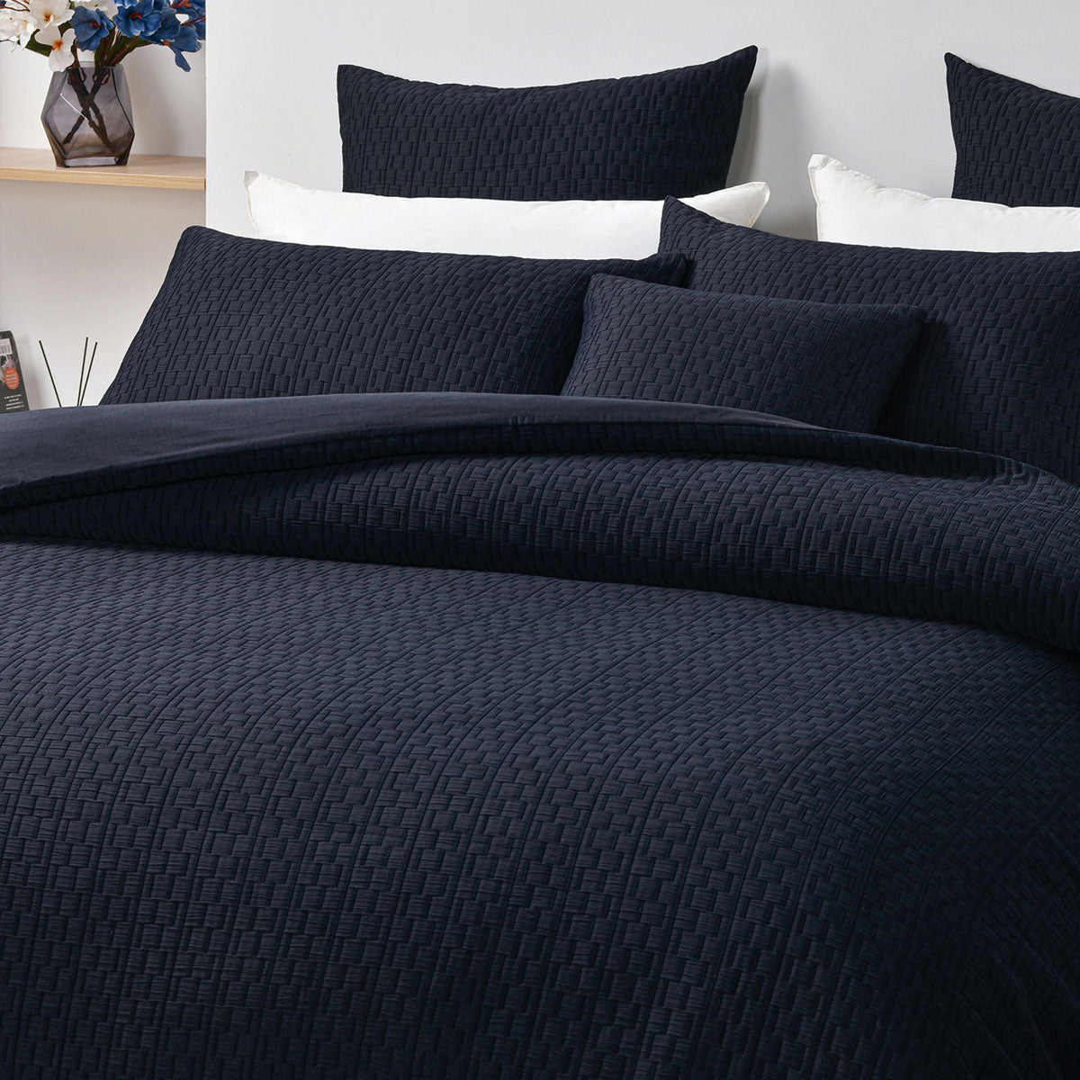 Bianca Burleigh King Quilt Cover Set – Ink