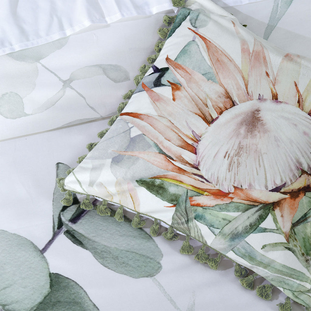 Bianca Helensvale Cotton Sateen Quilt Cover Set – White, Double