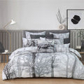 Bianca Myrtleford Cotton Sateen Quilt Cover Set – Grey, King